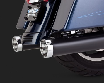 Vance & Hines Slip-on Monster Round Black FLT Touring 1995-2016